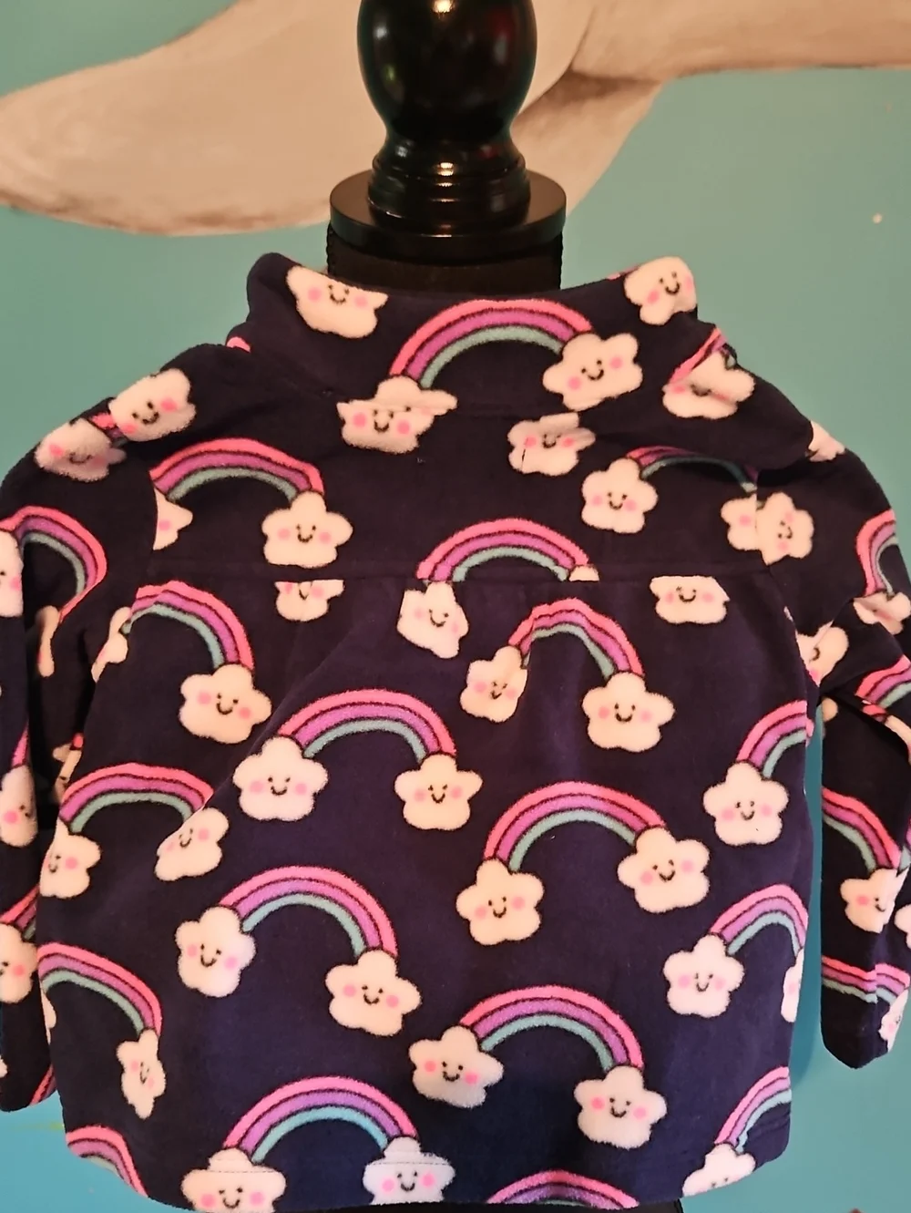 The Children's Place Navy Rainbow Cloud Fleece Pullover - Kids
